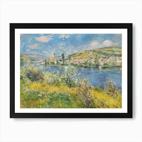 Lake Of Wonder Painting Inspired By Paul Cezanne Art Print