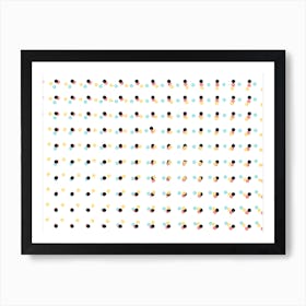 Polka Dots Pattern 01 Art Print