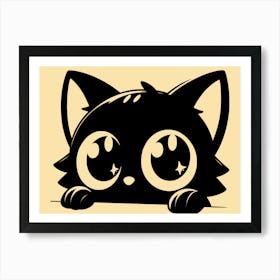 Kawaii Cat Art Print