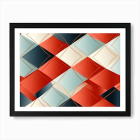 Abstract Geometric Pattern Art Print