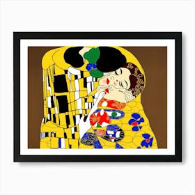 Kiss By Gustav Klimt Art Print