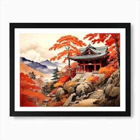 Asian Landscape Painting Art Print