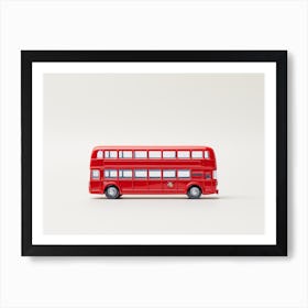 Toy Car Red London Bus Art Print