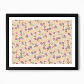 Daisy Pattern Art Print