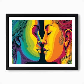 Rainbow Kiss 9 Art Print