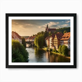 Sunset In Germany Art Print