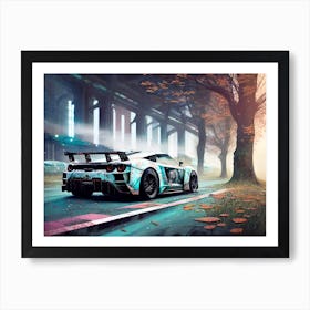 Car In The City Art Print