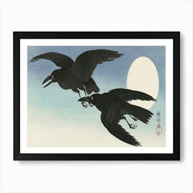 Crows At Full Moon (1925 1936), Ohara Koson Art Print