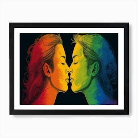 Rainbow Kiss 8 Art Print