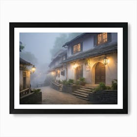 Chinese Old Town 1 Art Print