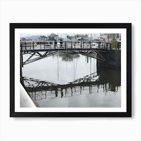 Bridge reflection Art Print