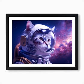 Cat In Space Art Print