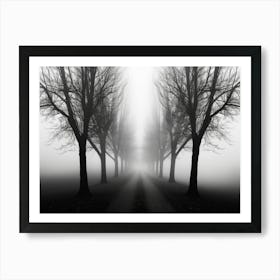 Road In The Fog 1 Art Print