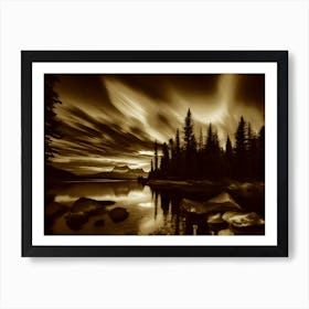 Sunset In The Mountains 131 Art Print