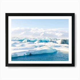 Iceberg Lagoon in Iceland Art Print