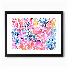 Magic Flowers Watercolour Art Print