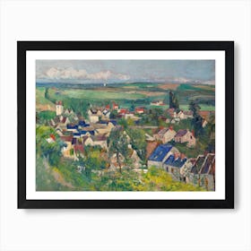 Auvers, Panoramic View, Paul Cézanne Art Print