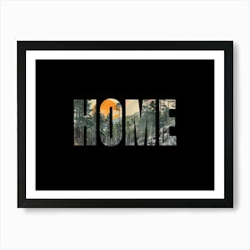 Home Poster Forest Collage 7 Art Print