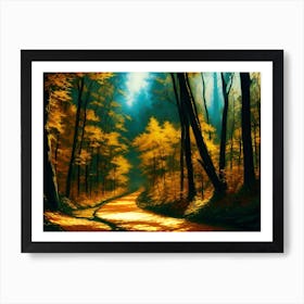 Road In The Woods 2 Art Print