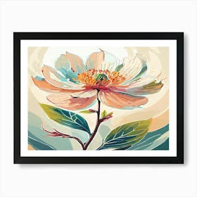 Peony Flower Art Print