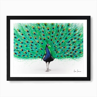 Proud Peacock Art Print