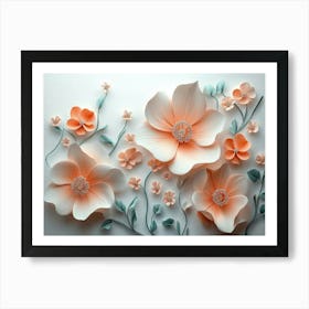 Paper Flowers 49 Art Print