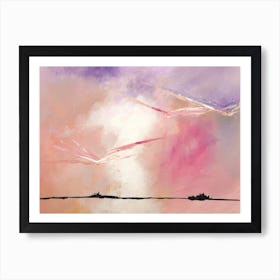 Dragonfly Clouds 2 Art Print