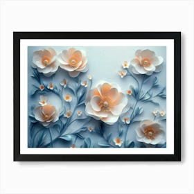 3d Flower 1 Art Print