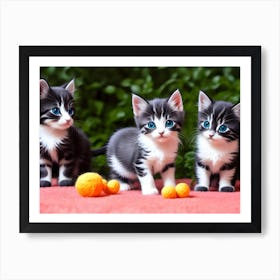 Cute Kittens 1 Art Print