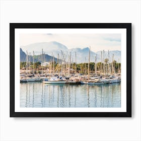 Pollenca Mallorca Marina With Boats Art Print