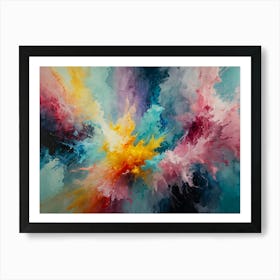 Explosion Of Colors Art Print