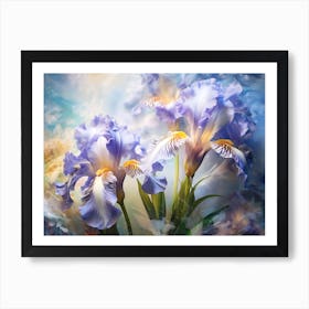 Blue Iris 8 Art Print