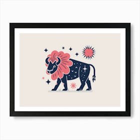 Zodiac Bull Art Print