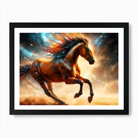 Creative Horse Beauty Illustration Nr 36 Art Print