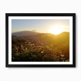 Teide Sunset from Cran Canaria 2 Art Print