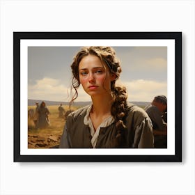 Woman In A Field Art Print