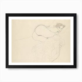 Huddled Nude, Gustav Klimt Art Print