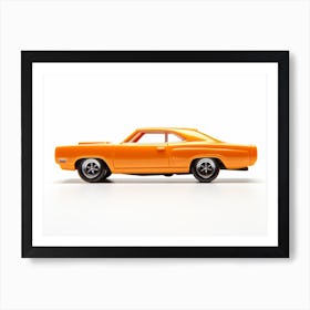 Toy Car 71 Plymouth Road Runner Orange Art Print