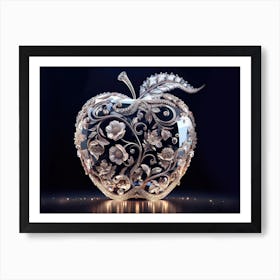 Crystal clear Apply in dark background, elegance style Art Print