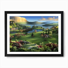 Landscape Of The Hobbit Art Print