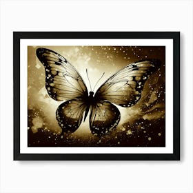 Butterfly In The Sky 3 Art Print