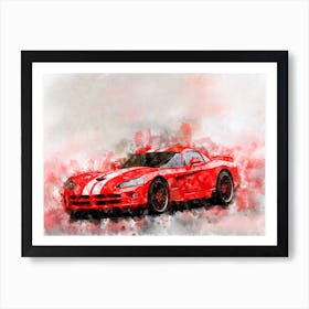 Dodge Viper SRT Art Print