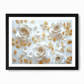 Paper Roses 19 Art Print