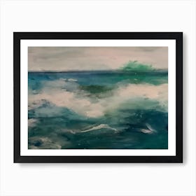 Crashing waves Art Print