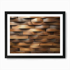 Wooden Wall 3 Art Print