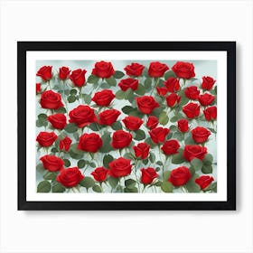 Red Roses 4 Art Print