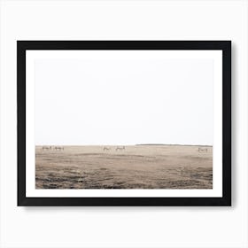 Traveling Caribou Art Print