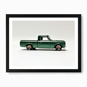 Toy Car 67 Chevy C10 Green Art Print