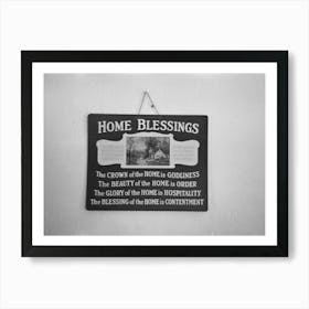 Untitled Photo, Possibly Related To Sign In J E Herbrandson S Farmhouse Near Estherville, Iowa By Russell Lee Art Print