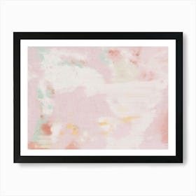 Pink abstract oil painitng Art Print